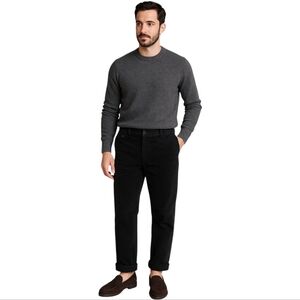 POLO RALPH LAUREN Suffield Wide Wale Black Corduroy Dress Pants 35X30 EUC